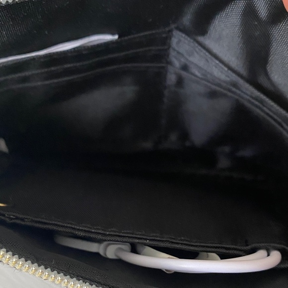 Black Glitter Sparkly Shimmer Large Wristlet Clutch Like New w Charger - Picture 15 of 17